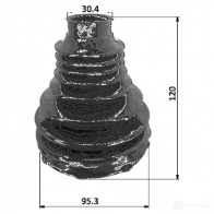 Пыльник шруса, ремкомплект FEBEST 2815pduct 1424771455 4056111125114 L1TVX B - Изображение 2