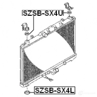 Крепление радиатора FEBEST 4056111074719 TTC 3W szsbsx4u 3829167 - Изображение 2