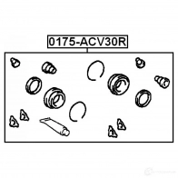 Ремкомплект суппорта FEBEST 6 DLWHJ 3821511 4056111049021 0175acv30r - Изображение 2