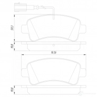 Тормозные колодки, комплект FEBEST 2801duciiir CGVO T 1437422706 - Изображение 2