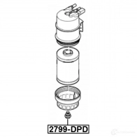 Болт слива топлива FEBEST 2799-DPD 0RTBZ 3 1440024396 - Изображение 2