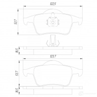 Тормозные колодки, комплект FEBEST 1436948398 2701s60r Z45E 5ZM - Изображение 2