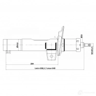 Амортизатор FEBEST 1440024384 88W 4MQC 26110-001F - Изображение 2