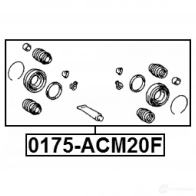 Ремкомплект суппорта FEBEST 3821502 WX S1QX 0175acm20f 4056111083643 - Изображение 2