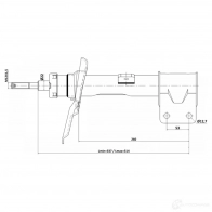 Амортизатор FEBEST 25110-008FL JTA WI 1440024366 - Изображение 2