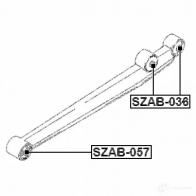 Сайлентблок FEBEST 4056111030326 3829080 szab036 4 DKC0 - Изображение 2