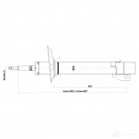 Амортизатор FEBEST 5Q6 1EB 25110-004F 1440024360 - Изображение 2