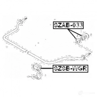 Сайлентблок FEBEST DLDK U szab033 3829077 4056111029979 - Изображение 2