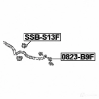 Втулка стабилизатора FEBEST X34 3IT 4056111115832 ssbs13f 1003709476 - Изображение 2
