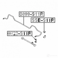 Втулка стабилизатора FEBEST U XBPK 4056111052229 ssbs11r 3829056 - Изображение 2