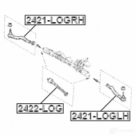 Рулевая тяга FEBEST 4056111047560 3825155 2 5E41I3 2422log - Изображение 2
