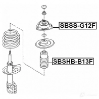 Крепление амортизаторов FEBEST S 5PKAU 1270614324 sbssg12f 4056111110271 - Изображение 2