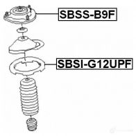 Крепление амортизаторов FEBEST 4056111053042 3829016 4K9 CP2 sbssb9f - Изображение 2
