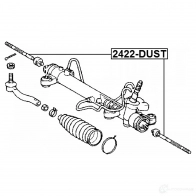 Рулевая тяга FEBEST 2422dust WZBZS7 D 3825154 4056111091501 - Изображение 2