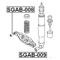 Сайлентблок FEBEST 4056111046662 sgab008 3829027 N YWVW - Изображение 2