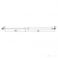 Газовая пружина, капот FEBEST 24117-003 B4 YSCX 1440024323 - Изображение 2