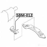 Подушка двигателя, опора FEBEST 4056111120867 1424863100 sbm012 X 5IAHE - Изображение 2