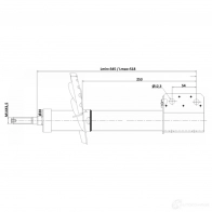 Амортизатор FEBEST 24110-004F 1V IJ6F 1440024317 - Изображение 2