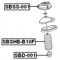 Пыльник амортизатора FEBEST sbshbb10f 3829005 4056111016306 R45 6E - Изображение 2