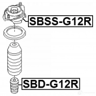 Отбойник амортизатора FEBEST T5 LGWM1 3828981 sbdg12r 4056111077307 - Изображение 2