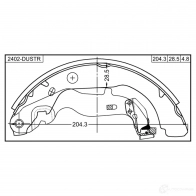 Барабанные тормозные колодки, комплект FEBEST 2402dustr 1438519059 0QKBB W0 - Изображение 2