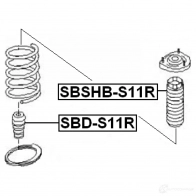 Отбойник амортизатора FEBEST 3828983 4056111052588 GG77 N sbds11r - Изображение 2