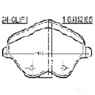 Тормозные колодки, комплект FEBEST 2401clif 4056111093383 3825134 LU MECHJ - Изображение 2