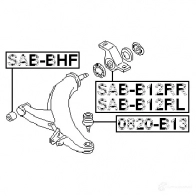 Сайлентблок FEBEST 8WVOS 1Z sabb12rr 3828957 4056111066882 - Изображение 2