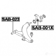 Сайлентблок FEBEST 1424431091 4056111127149 CN2 TQ sab023 - Изображение 2