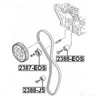 Обводной ролик ремня ГРМ FEBEST 1IC QQ 2388j5 3825129 4056111087238 - Изображение 2