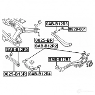 Сайлентблок FEBEST 4056111018188 P DGTW5 sabb12r4 3828954 - Изображение 2