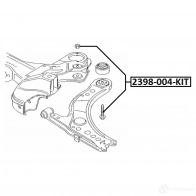 Развальный болт FEBEST NIM8CH 3 1438563491 2398004kit - Изображение 2