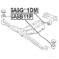 Крепление дифференциала FEBEST 1 VB6VNU 4056111018416 3828950 sabb11f - Изображение 2