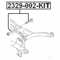 Развальный болт FEBEST PE E8J 4056111123622 1424281523 2329002kit - Изображение 2