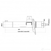 Амортизатор FEBEST 1440024285 23110-003F H2KD UN - Изображение 2