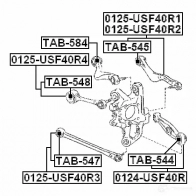 Рычаг FEBEST 4056111100739 0125usf40r4 YAG 1KH6 3821404 - Изображение 2