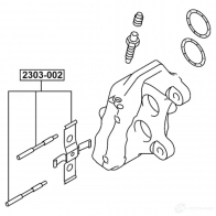 Комплектующие, колодки дискового тормоза FEBEST 1440024280 2303-002 MT9C W - Изображение 2
