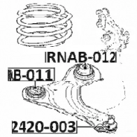 Сайлентблок FEBEST rnab012 8DGBK0 2 4056111122182 1270613988 - Изображение 2