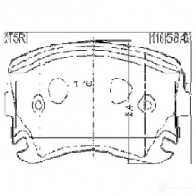 Тормозные колодки, комплект FEBEST 2301t5r P 0BXEA 4056111125244 1270600284 - Изображение 2