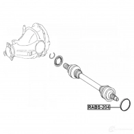 Кольцо датчика АБС FEBEST 1437402388 CR5Z FQ rabs204 - Изображение 2