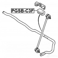 Втулка стабилизатора FEBEST 177086781 pgsbc3f 4056111098548 NEZ D1U4 - Изображение 2