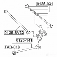 Рычаг FEBEST 0125sv32 NP 8GJ0 3821393 4056111017815 - Изображение 2