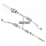 Осевой шарнир, рулевая тяга FEBEST M 2BRT 1440024274 2222-TAAY - Изображение 2