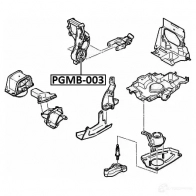 Подушка двигателя, опора FEBEST KVXHM6 8 4056111120775 pgmb003 1424863099 - Изображение 2