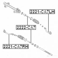 Рулевой наконечник FEBEST 3824958 0H0 D1P 2221ca7rh 4056111111346 - Изображение 2