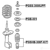 Подвеска, амортизатор FEBEST PGSS-3008UPF 3ER W9 1440024587 - Изображение 2
