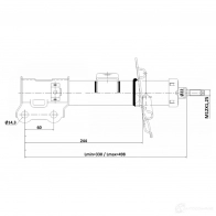 Амортизатор FEBEST 1440024261 QTUC X3 22110-004FR - Изображение 2