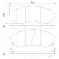 Тормозные колодки, комплект FEBEST 3UB5 IV 1436947329 2201carf - Изображение 2