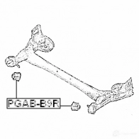 Сайлентблок задней балки FEBEST pgabb9r 152072639 QMTA MC6 4056111110554 - Изображение 2
