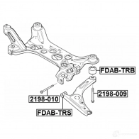 Крепежные болты FEBEST 2198010 752 K86F 1438762895 - Изображение 2